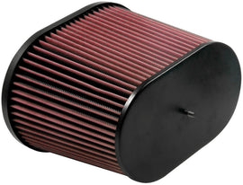 K&N Engineering Universal Air Filter - Oval Straight - 3.688-inch Flange ID x 10.25-inch Base Outside Length x 7.875-inch Height