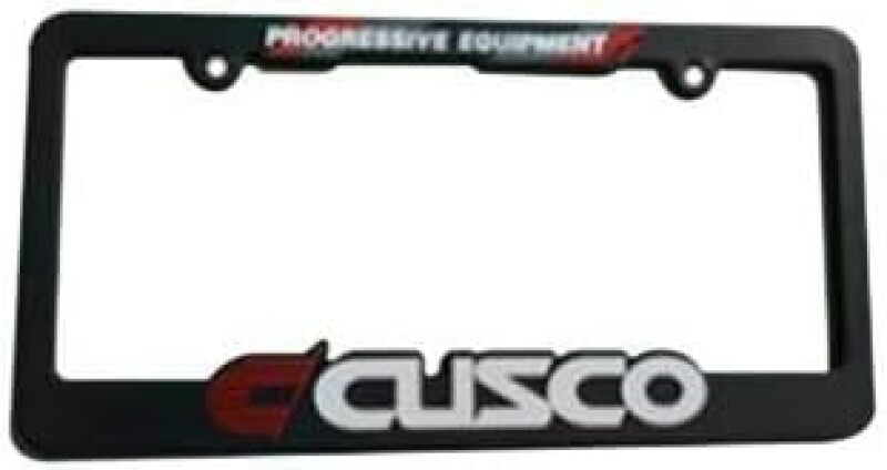 Cusco Black USDM Spec Limited License Plate Frame - Automotive Accessories