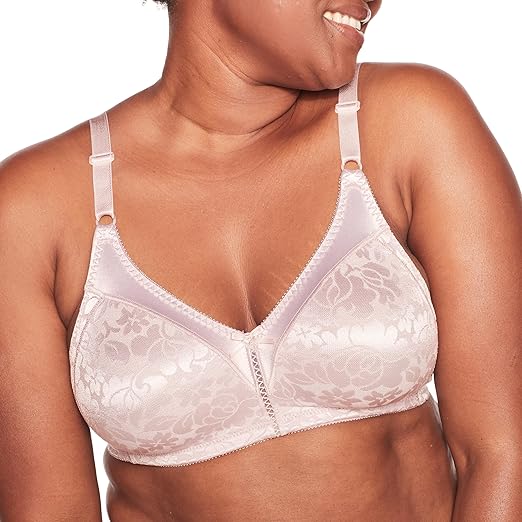 Bali Women's Double Support Spa Closure Wirefree Df3372 Full Coverage Bra, Gloss