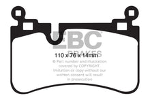 Load image into Gallery viewer, EBC Yellowstuff Rear Brake Pads for Mercedes-Benz C63 AMG (2008-2012) * High-Performance Street and Track Use