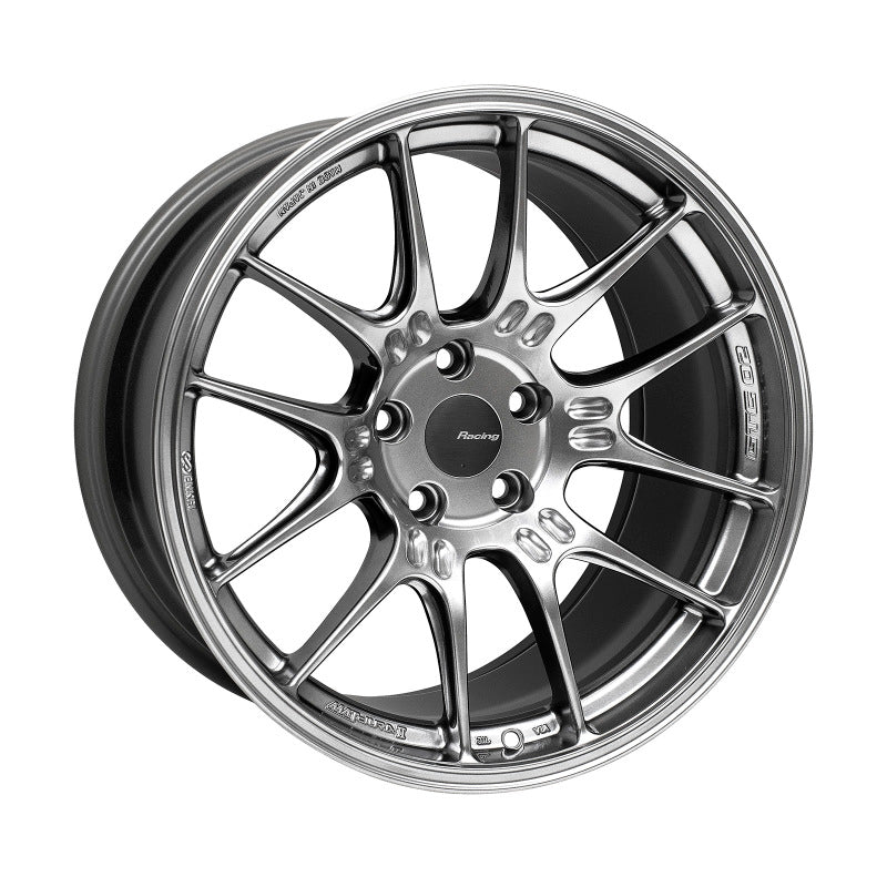 Enkei GTC02 18x10 Inch Hyper Silver Wheel with 5x112 Bolt Pattern and 32mm Offset