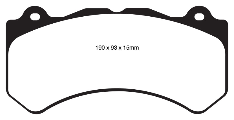 EBC Yellowstuff Brake Pads for Street and Track * Part Number EBCDP41853R