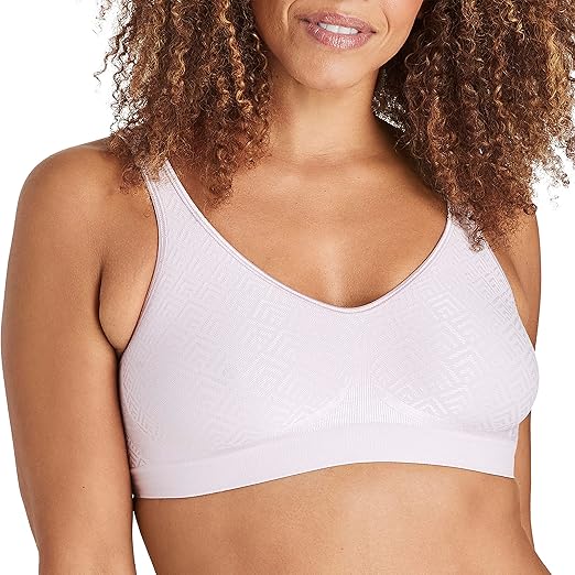 Bali Women's Comfort Revolution Wirefree Bra with Smart Sizes Bra, -hush pink retro, 3X-Large