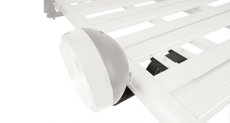 Rhino-Rack Pioneer LED and Spot Light Bracket Kit (Part RHR43156) – Strong Powder Coated Steel Mounting Solution for Rhino-Rack Pioneer Range