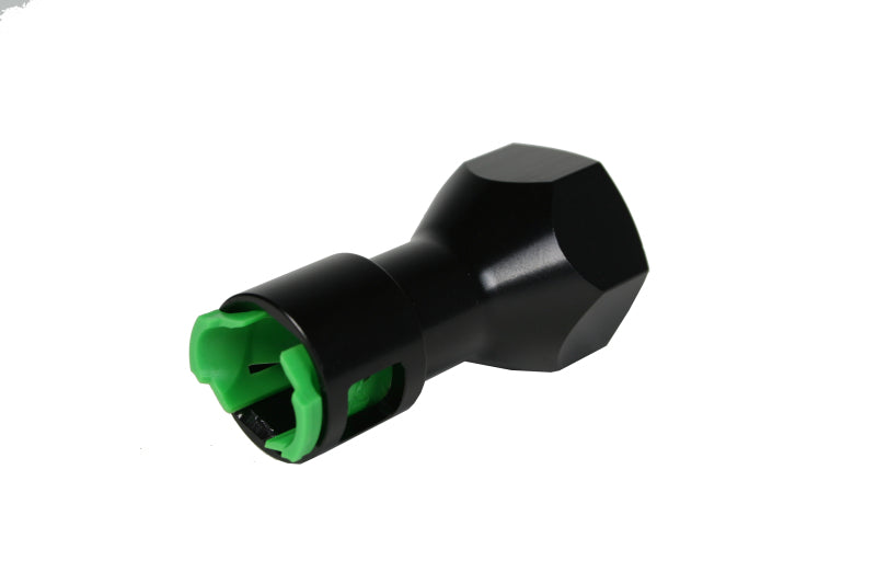 Aeromotive 3/8 Inch Female to ORB-08 Feed Line Adapter - Precision CNC Machined Aluminum and Stainless Steel Fitting