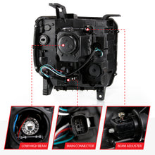 Load image into Gallery viewer, ANZO 2016-2019 GMC Sierra 1500 Projector Headlights with Plank Style Design, Black Finish &amp; Sequential Amber Turn Signal