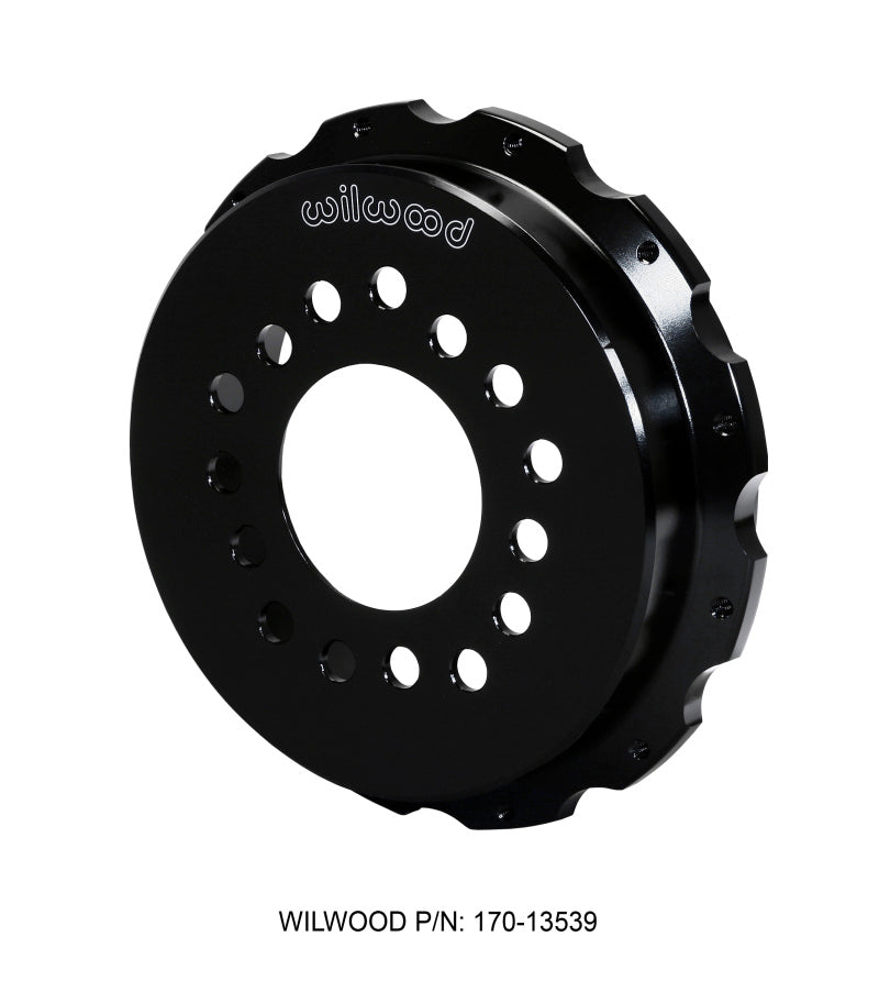 Wilwood Aluminum Parking Brake Hat for 12-inch Rotors, 1.54-inch Offset, Multi-5 Lug - Part #wil170-13539
