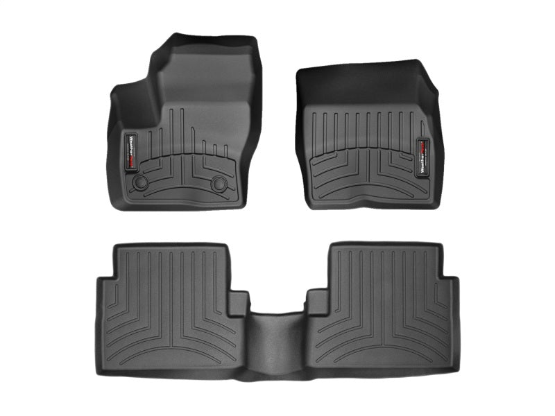 WeatherTech FloorLiners DigitalFit for 2015-2018 Ford Escape * Front and Rear Black Rubber Floor Mats Part #WET444591-449692