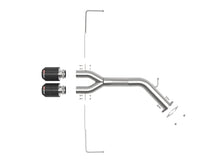 Load image into Gallery viewer, aFe Takeda 3-Inch to 2-1/2-Inch 304 Stainless Steel Axle-Back Exhaust with Carbon Fiber Tips for Hyundai Veloster (2019-2021)