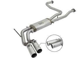 aFe Rebel Series 3-inch Stainless Steel Cat-Back Exhaust System with Polished Tips for 2004-2015 Nissan Titan V8 5.6L