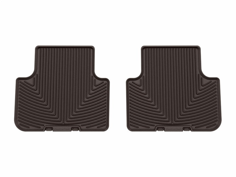 WeatherTech wetW692CO All-Weather Rear Floor Mats for 2017-2019 Audi Q7 and 2019 Audi Q8, Cocoa