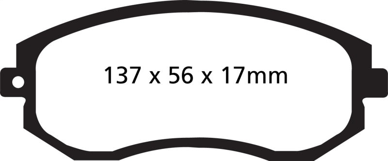 EBC Yellowstuff Front Brake Pads for Scion FR-S and Subaru BRZ * Part Number EBC DP41884R
