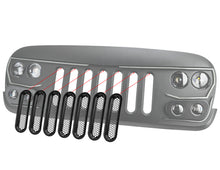 Load image into Gallery viewer, ORACLE Lighting Vertical Mesh Inserts for Vector Grille (JK Model Only) – Enhance Your 2007-2018 Jeep Wrangler