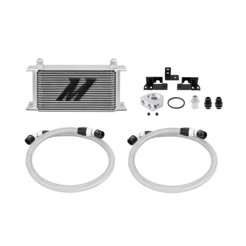 Mishimoto 07-11 Jeep Wrangler JK Oil Cooler Kit - Silver for Enhanced Engine Cooling