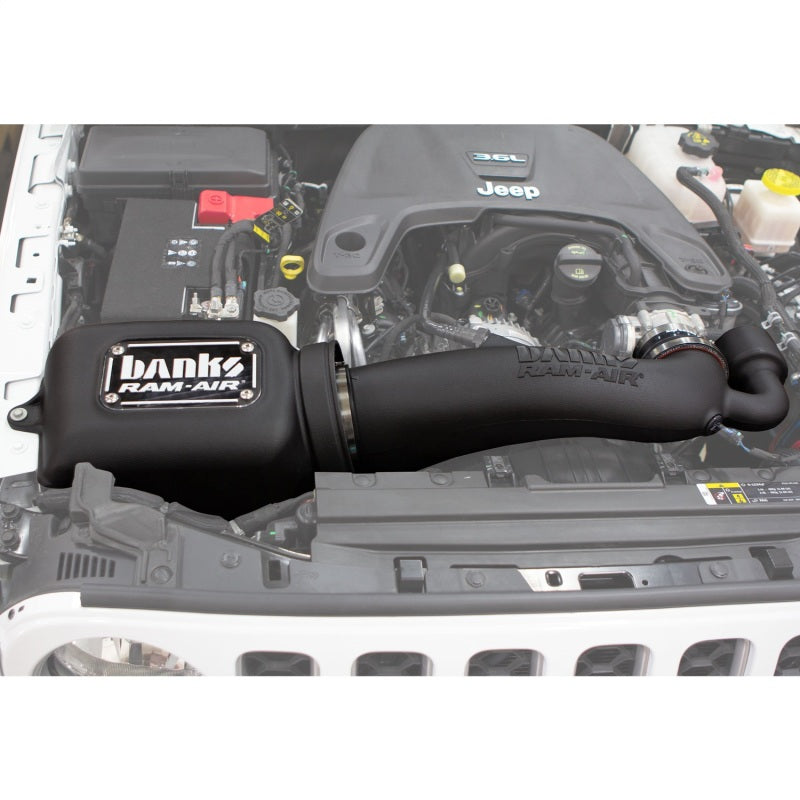 Banks Power Ram-Air Cold Air Intake System for 2018-2025 Jeep Wrangler JL & Gladiator 3.6L with Big-Ass Dry Filter