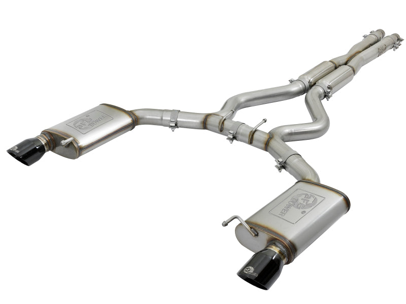 aFe MACH Force-Xp 304 Stainless Steel Cat-Back Exhaust System with Black Tips for Dodge Durango 2011-2013