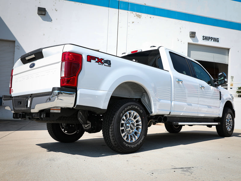 aFe Rebel Series 3-Inch 409 Stainless Steel Cat-Back Exhaust System with Black Tips for 2017-2020 Ford F-250/F-350 V8 6.2L/7.3L