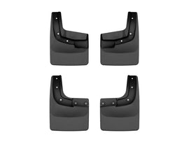 WeatherTech DigitalFit No-Drill Front and Rear MudFlap Kit for 2024-2026 Ford Ranger, Black - Part WET110186-120186