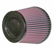 Load image into Gallery viewer, K&amp;N Engineering RP-5113 Universal Cone Air Filter - 5 Inch Inside Diameter, 6.5 Inch Base, Carbon Fiber Look