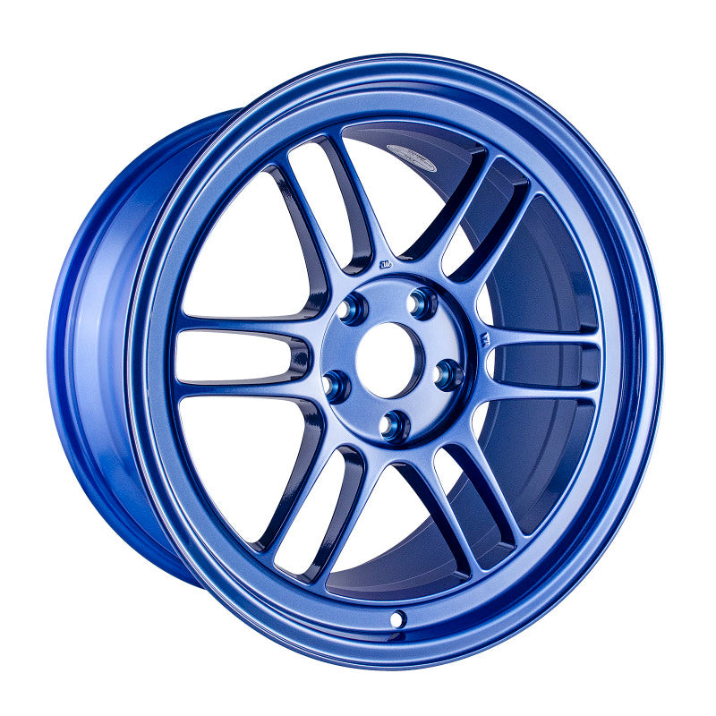 Enkei RPF1 18x9.5 Inch Blue Alloy Wheel with 5x114.3 Bolt Pattern and 38mm Offset (Part Number: enk3798956538BL)