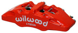 Wilwood Dynapro DP6A Forged Aluminum Brake Caliper * 5.25-Inch Mount, Red Finish