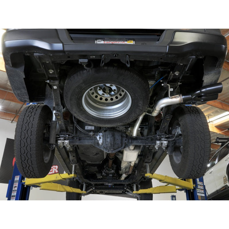 aFe Vulcan Series 2.5in to 3in Cat-Back Exhaust System with Black Tips for Ford Ranger 2024+ L4-2.3L (t)