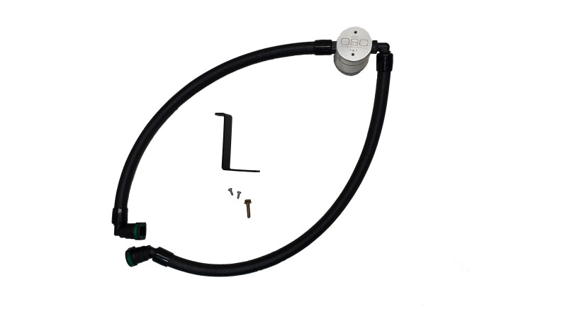 J&L JLT3095D-C 3.0 Driver-Side Oil Separator for 2024-2026 Ford Mustang EcoBoost, Clear Anodized