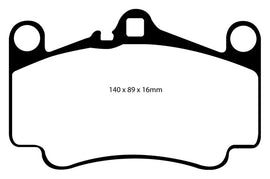 EBC Bluestuff NDX Full Race Brake Pads for Porsche 911 (996) 2003-2005 * High Performance Front Brake Pads