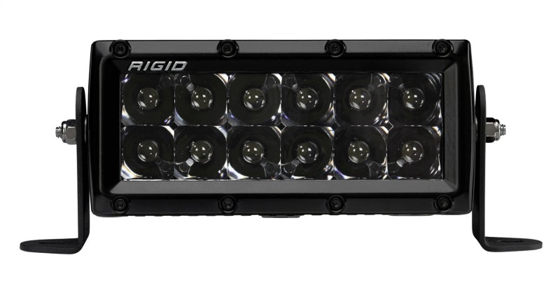 Rigid Industries 6-inch E-Series Spot Midnight Edition LED Light Bar - High-Performance Off-Road and Automotive Lighting