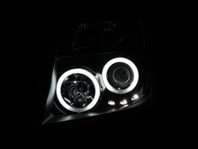 Load image into Gallery viewer, ANZO 2005-2008 Nissan Frontier Projector Headlights with Halo Black Housing, Pair