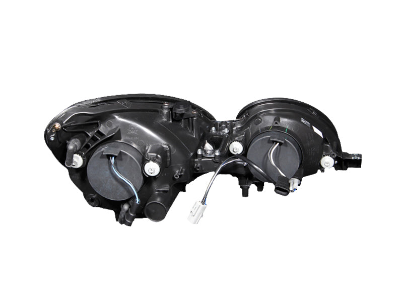 ANZO Lexus GS300 & GS430 Projector Headlight Set with Halo, Black Housing, Pair - Fits 1998-2005 Models