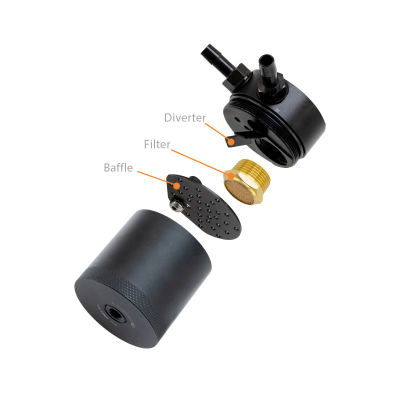 Mishimoto 2018-2020 Subaru Crosstrek Baffled Oil Catch Can Kit - Black
