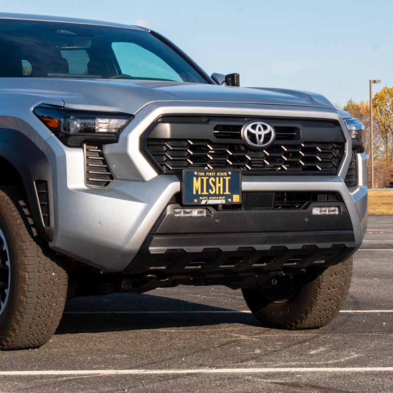 Mishimoto 2024+ Toyota Tacoma License Plate Relocation Kit - Improve Airflow and Accessory Compatibility