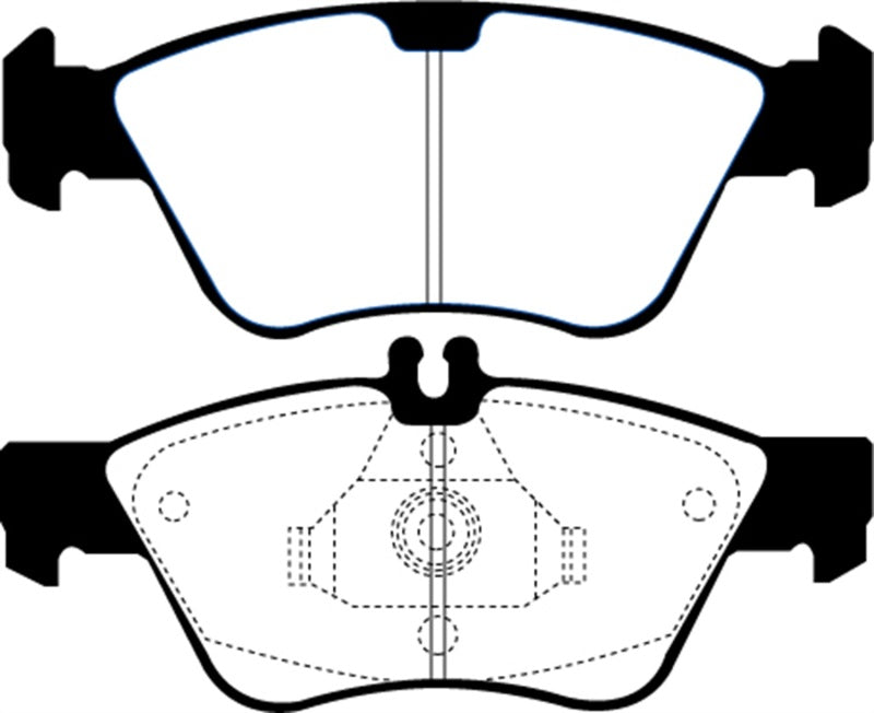 EBC Redstuff Ceramic Low Dust Brake Pads for Mercedes-Benz SLK and CLK Models * Part Number EBCDP31075C