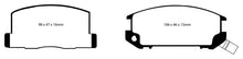 Load image into Gallery viewer, EBC Yellowstuff Rear Brake Pads for Toyota MR2 1985-1990 * High-Performance Street and Track Brake Compound