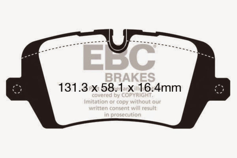 EBC Greenstuff 6000 Series Rear Brake Pads for Land Rover Range Rover 2013-2015