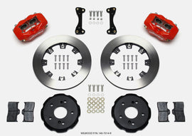 Wilwood Forged Dynalite Front Hat Brake Kit for 2002-2006 Acura RSX, 12.19 inch Rotors, Red Finish