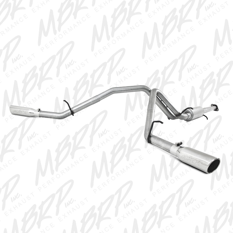 MBRP Armor Lite Series Cat Back Exhaust System for 2007-2008 Chevy Silverado 1500 and GMC Sierra 1500 — Dual Split Side Exit with 3.5-inch Tips
