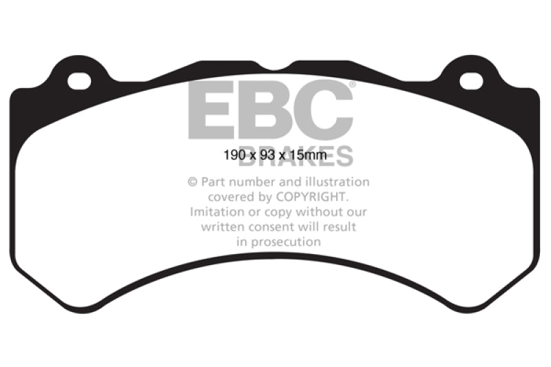 EBC Yellowstuff Brake Pads for Street and Track * Part Number EBCDP41853R