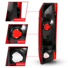 Load image into Gallery viewer, ANZO 1992-1996 Ford Bronco Tail Light Assembly with Red/Clear Lens – Chrome Housing, OE Replacement