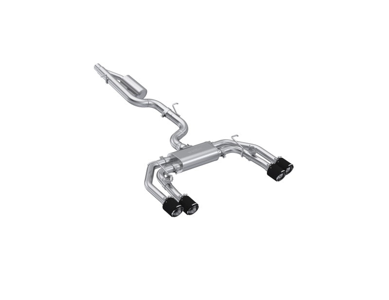 MBRP Armor Pro Series 2022+ Audi S3 3-Inch Cat Back Exhaust System with Quad Carbon Fiber Tips - T304 Stainless Steel