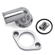 Load image into Gallery viewer, Edelbrock Waterneck SBC/BBC 90-Degree Two-Piece Cast Swivel Polished - Part #4818