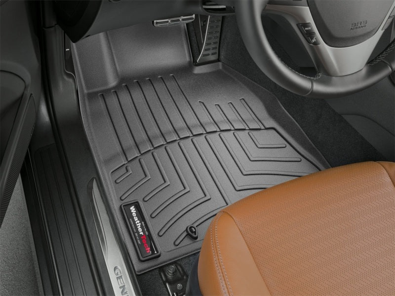 WeatherTech 13+ Hyundai Genesis Coupe Front FloorLiner DigitalFit in Black