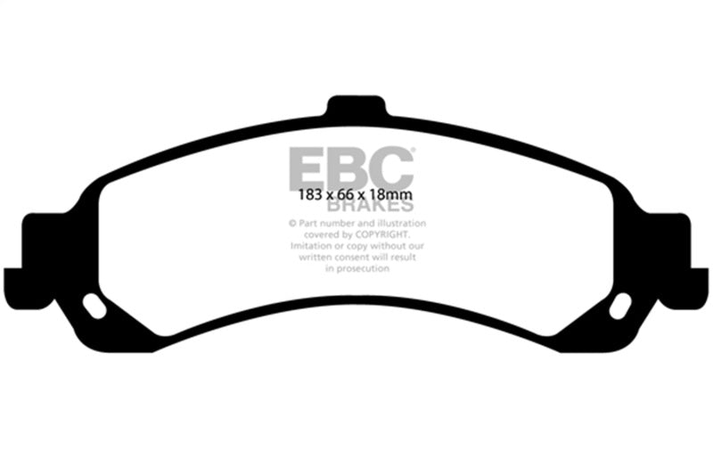 EBC DP61635 Greenstuff Rear Brake Pads for Select Chevrolet, Cadillac, and GMC Truck/SUV Applications