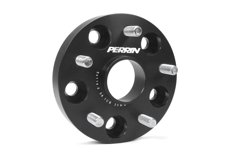 Perrin Performance Subaru 25mm Wheel Spacers 5x114.3 BP with 56mm Hub - Black