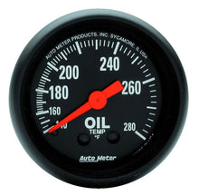 Load image into Gallery viewer, AutoMeter Z Series 2-1/16 Inch Mechanical Oil Temperature Gauge Part #ATM2609