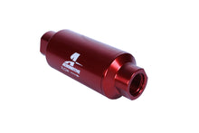 Load image into Gallery viewer, Aeromotive In-Line Filter with 10 Micron Microglass Element - AN-10 Size, Red Anodized Finish