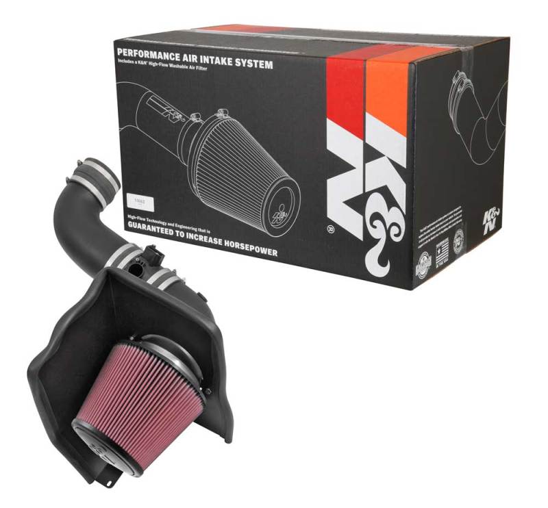 K&N Engineering 57-3087 Performance Cold Air Intake Kit for 2015 Chevrolet Silverado & GMC Sierra 2500/3500HD 6.6L V8