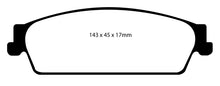 Load image into Gallery viewer, EBC Yellowstuff Rear Brake Pads for Chevrolet Avalanche and Cadillac Escalade * High-Performance Street and Track Use