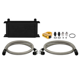 Mishimoto Universal 19-Row Thermostatic Oil Cooler Kit - Black for Ford Mustang